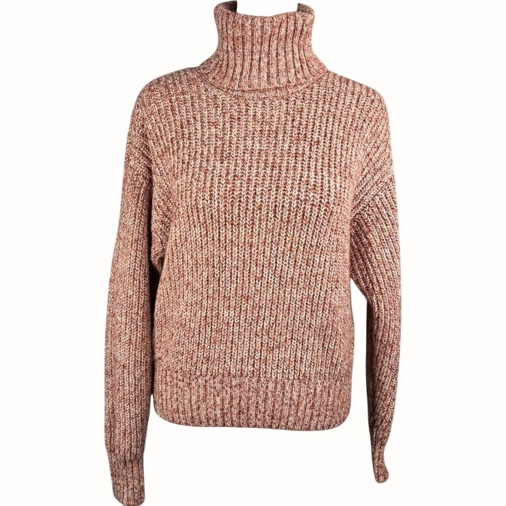 Future Collective Reese Blutstein Womens Cropped Turtleneck Sweater Small Knit
